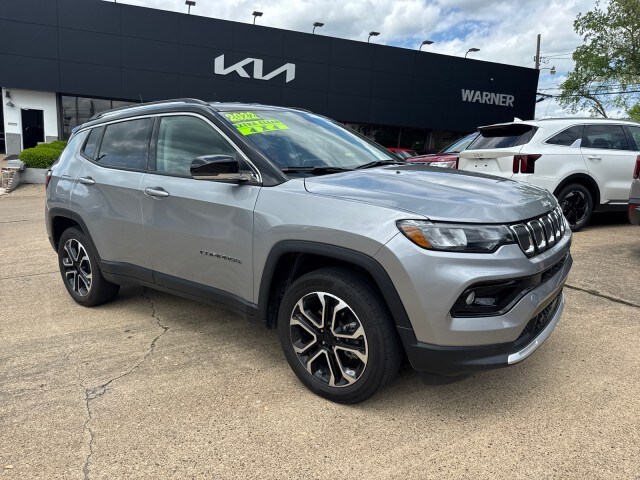 Used 2022 Jeep Compass Limited with VIN 3C4NJDCB0NT174362 for sale in Parkersburg, WV