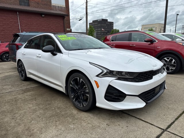 Certified 2022 Kia K5 GT-Line with VIN 5XXG64J23NG140005 for sale in Parkersburg, WV