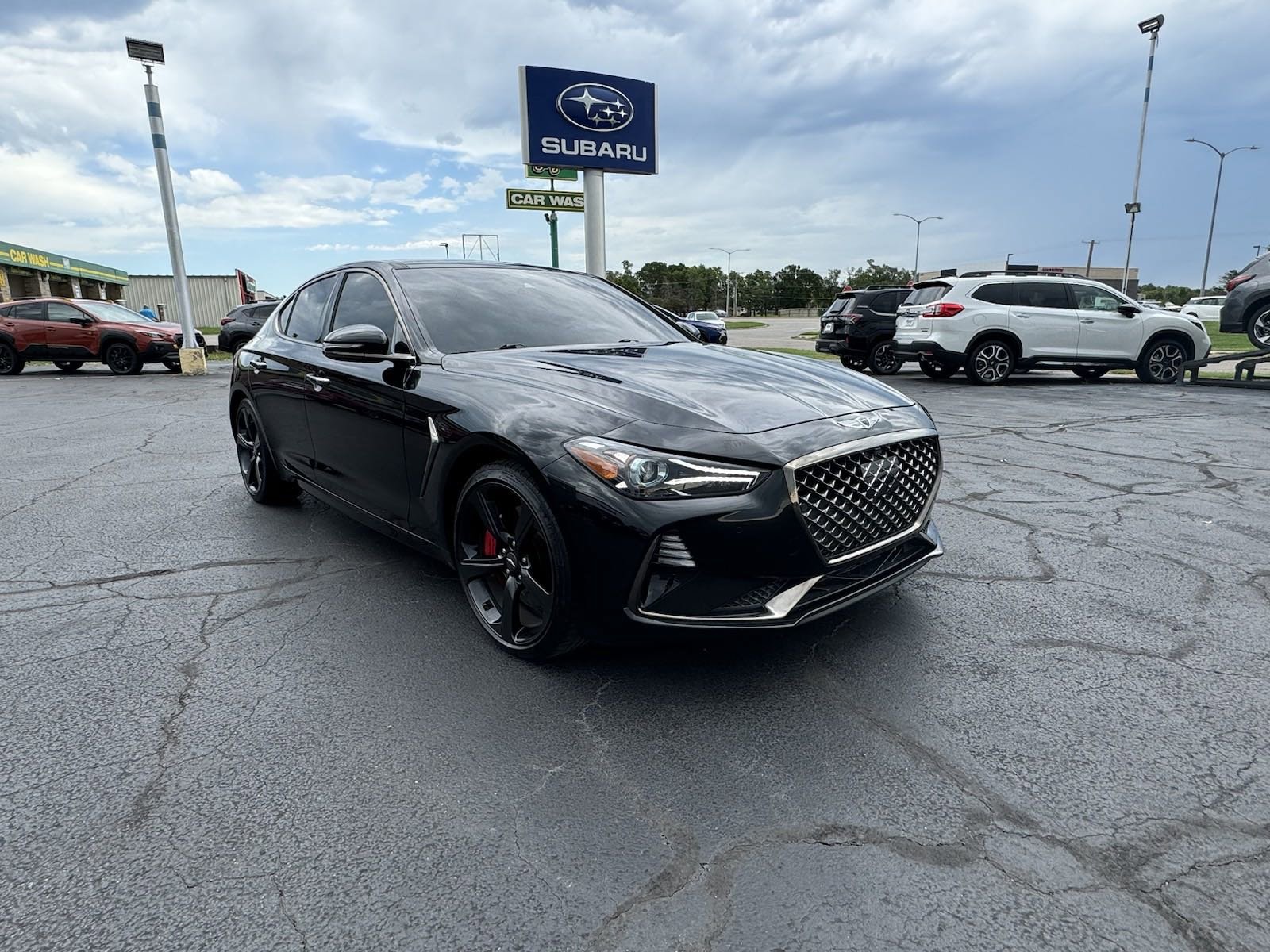 Used 2021 GENESIS G70 Standard with VIN KMTG34LE5MU070632 for sale in Salina, KS