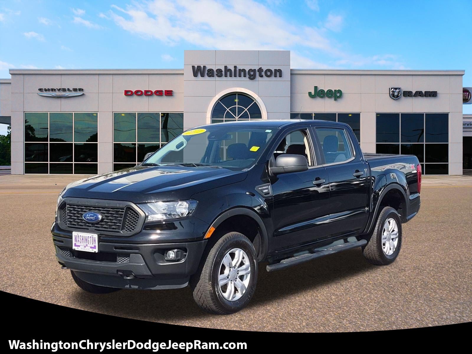 Shadow Black 2021 Ford Ranger Pickup Truck Four-Wheel Drive 10-Speed Automatic