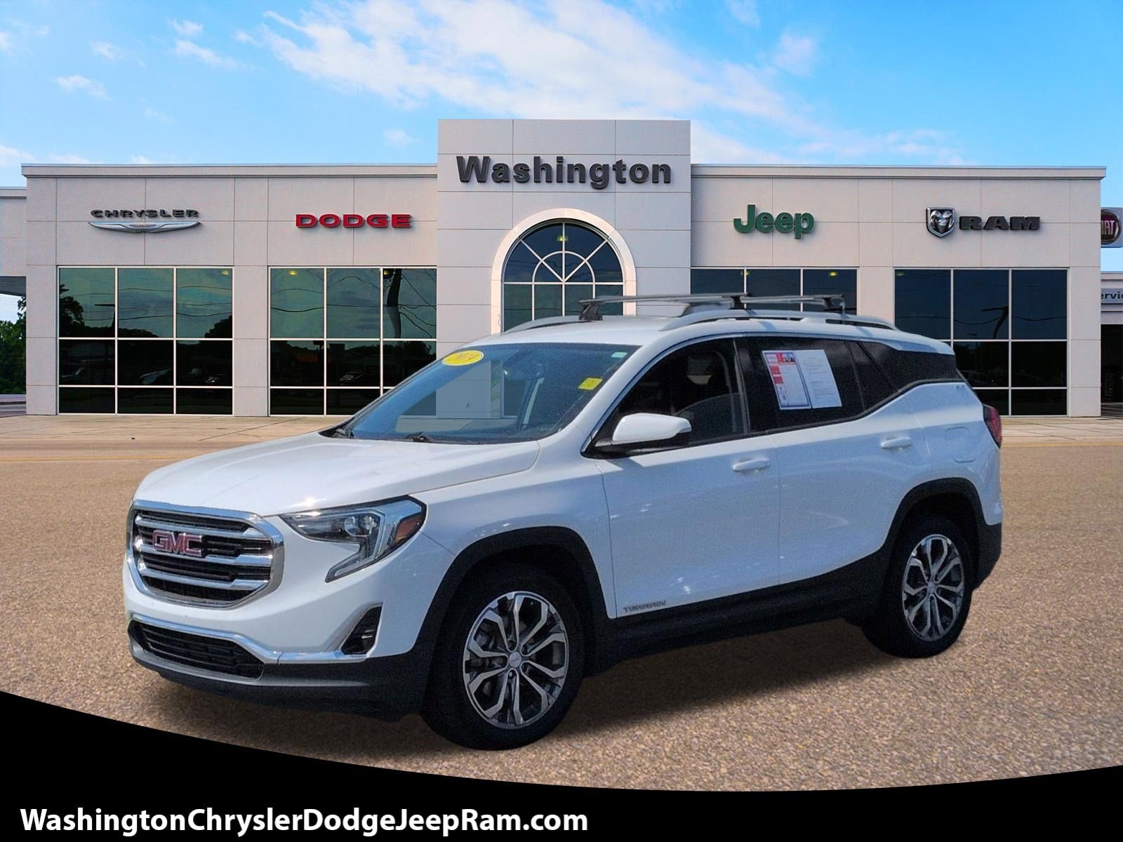 Summit White 2019 GMC Terrain SLT SUV / Crossover Front-Wheel Drive Automatic