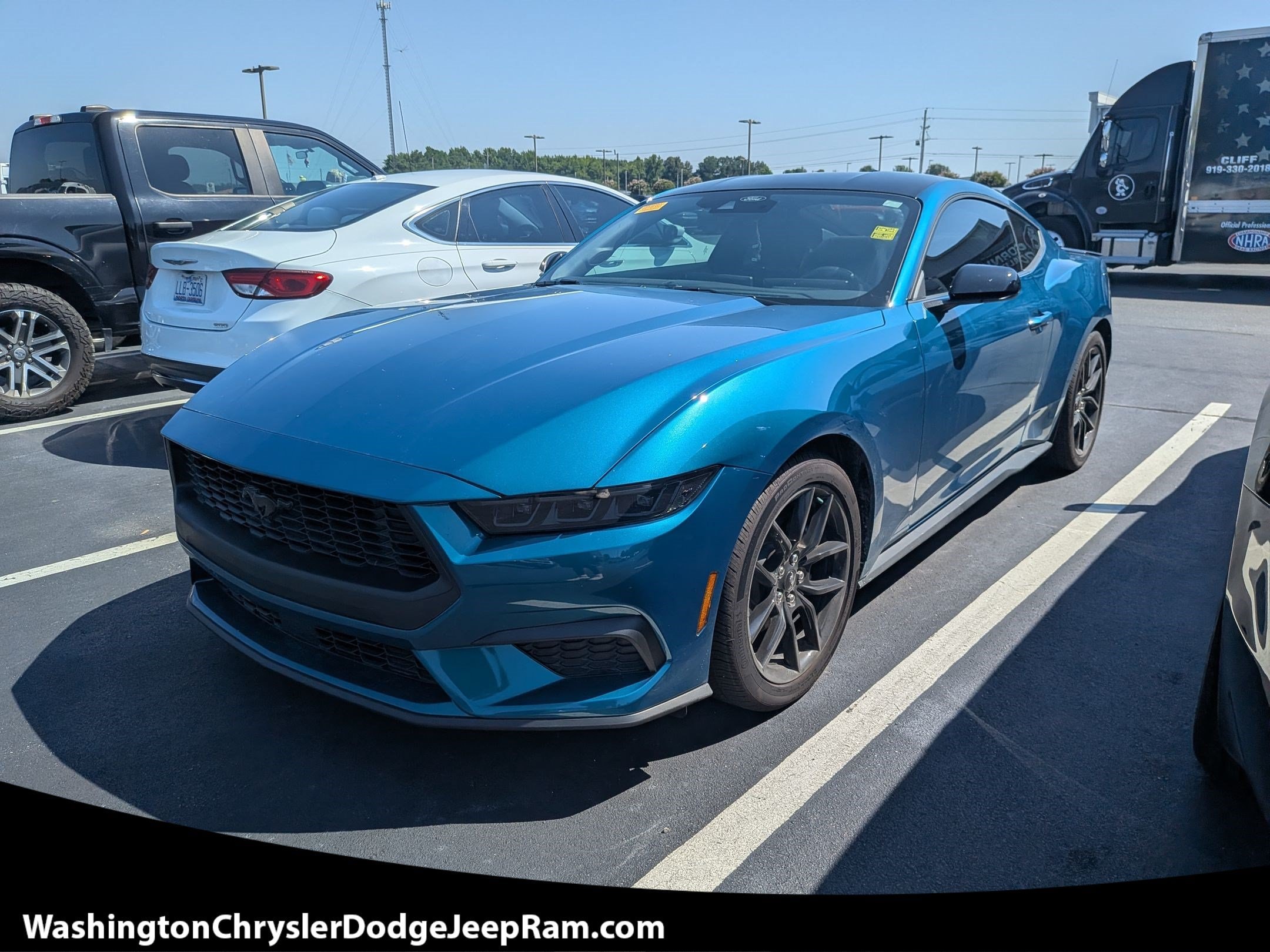 Adriatic Blue Metallic 2026 Ford Mustang Coupe Rear-Wheel Drive Automatic