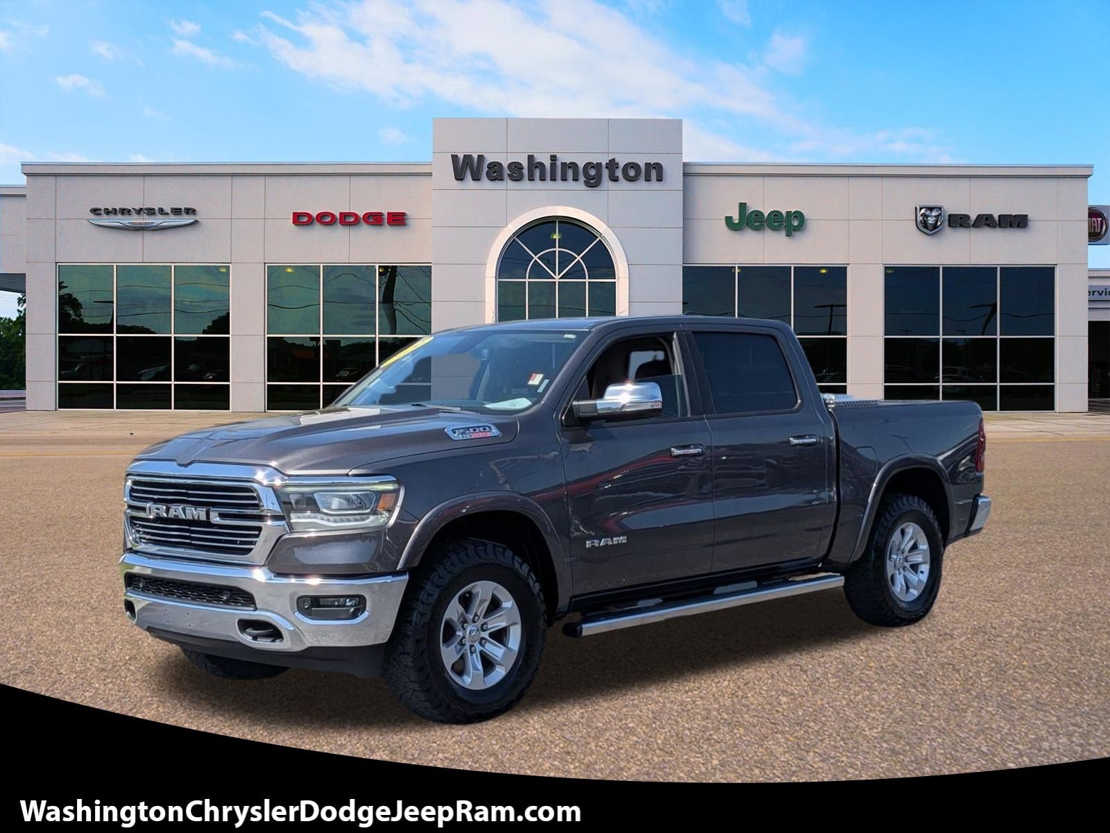 Granite Crystal 2020 RAM 1500 Laramie Crew Cab 4WD Pickup Truck Four-Wheel Drive Automatic