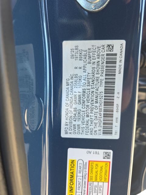 2026 Honda Civic Hybrid Sport photo 2