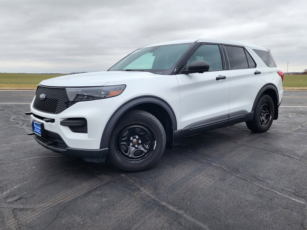 Oxford White 2020 Ford Explorer Police Interceptor Utility AWD SUV / Crossover All-Wheel Drive Automatic