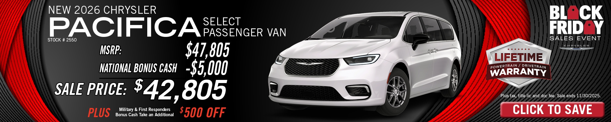 New 2026 Chrysler Pacifica