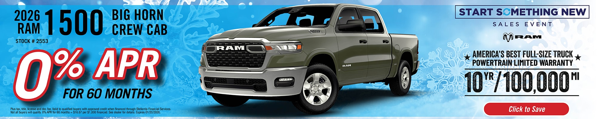 New 2026 Ram 1500 Big Horn