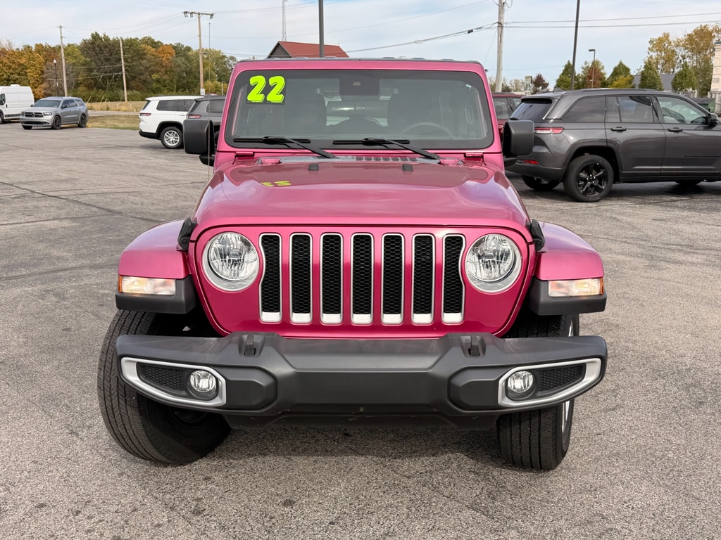 Used 2022 Jeep Wrangler Unlimited Sahara Wagon; Open Body