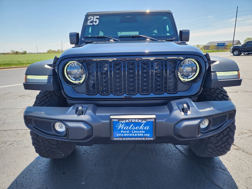 Used 2025 Jeep Wrangler 4xe Willys 4XE with VIN 1C4RJXN64SW584266 for sale in Watseka, IL