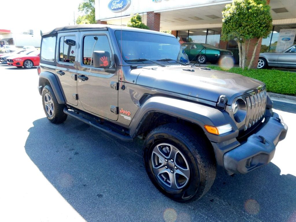 Used 2019 Jeep Wrangler Unlimited Sport S with VIN 1C4HJXDG1KW610795 for sale in Hawkinsville, GA