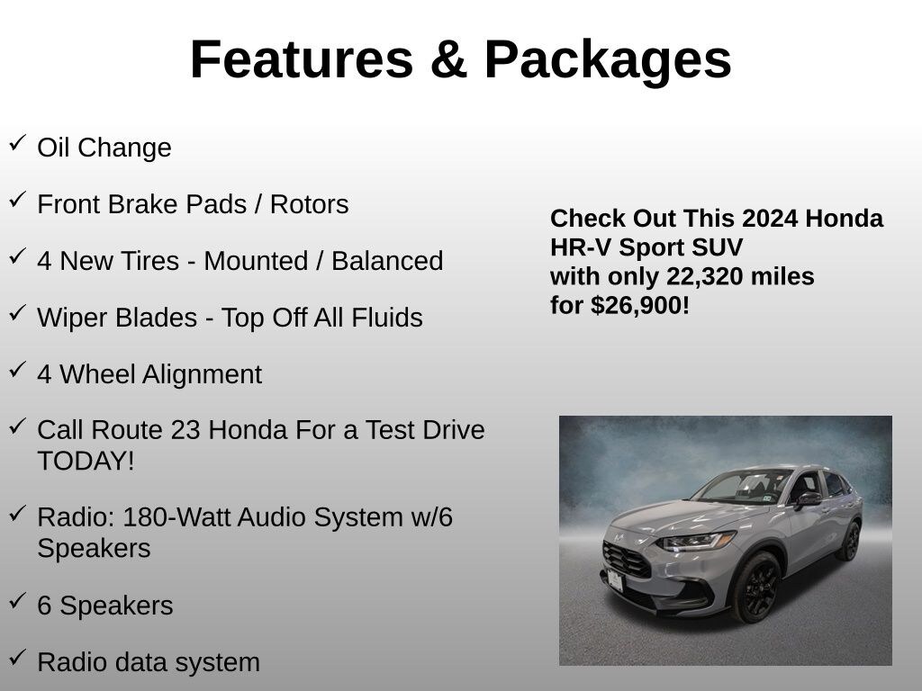 Used 2024 Honda HR-V Sport SUV