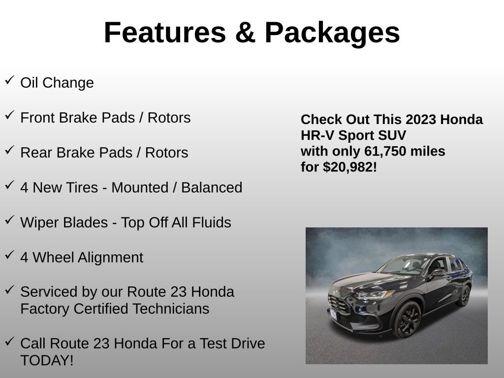 Used 2023 Honda HR-V Sport AWD SUV