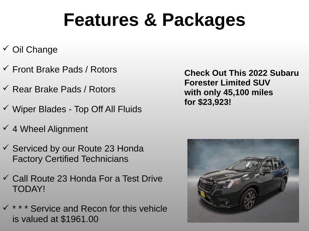 Used 2022 Subaru Forester Limited SUV