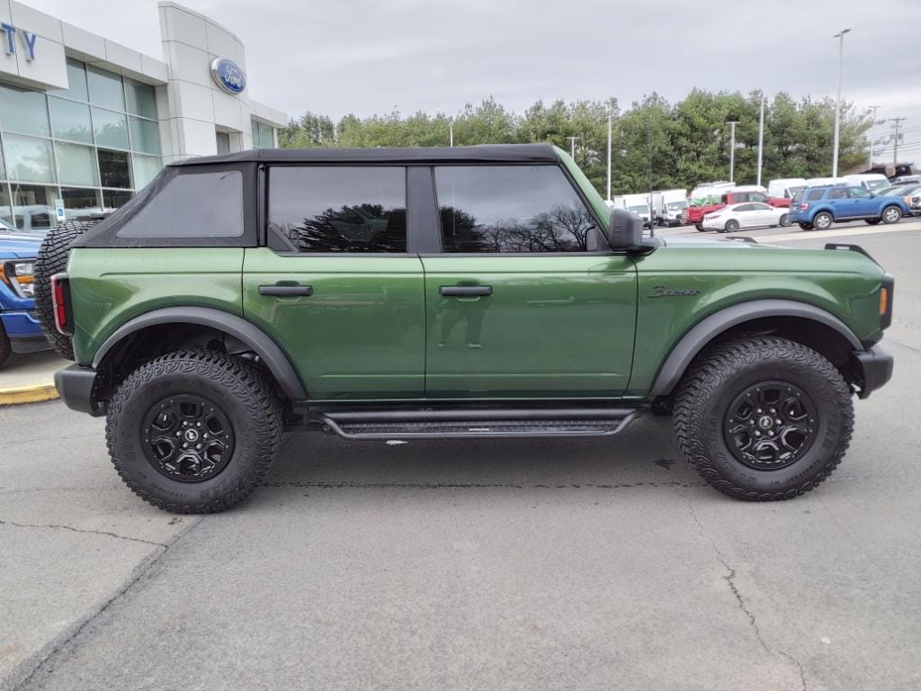 Certified 2023 Ford Bronco 4-Door Wildtrak with VIN 1FMEE5DP5PLB35555 for sale in Honesdale, PA