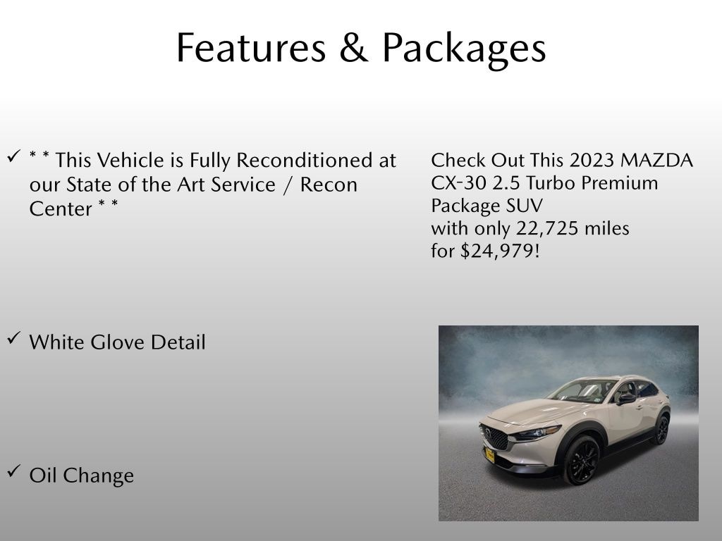 Certified 2023 Mazda CX-30 2.5 Turbo Premium Package SUV