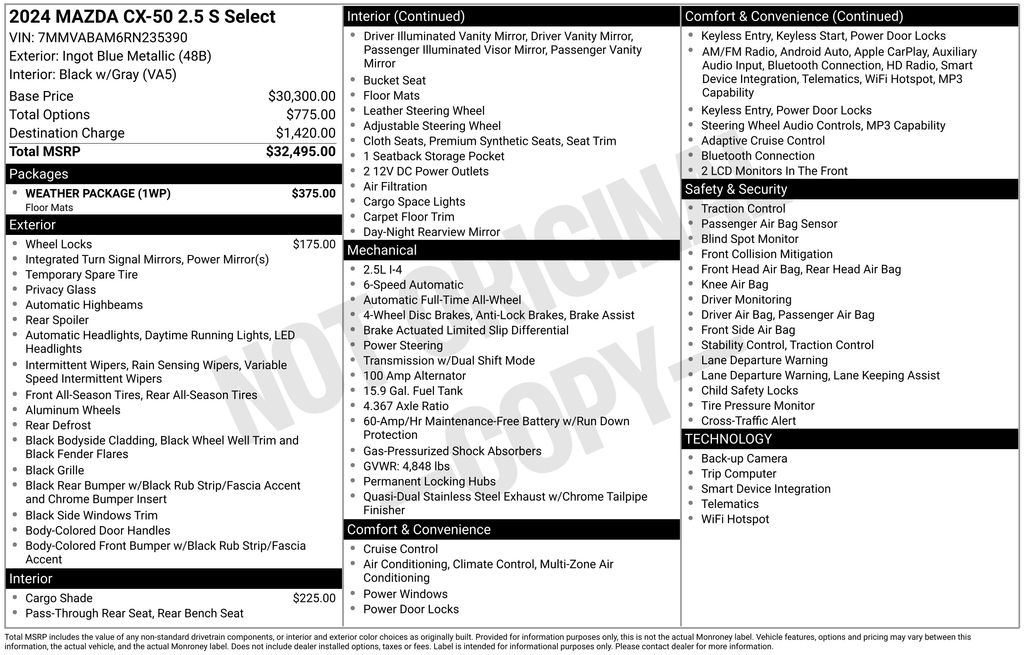 2024 Mazda CX-50 S SELECT - Photo 10