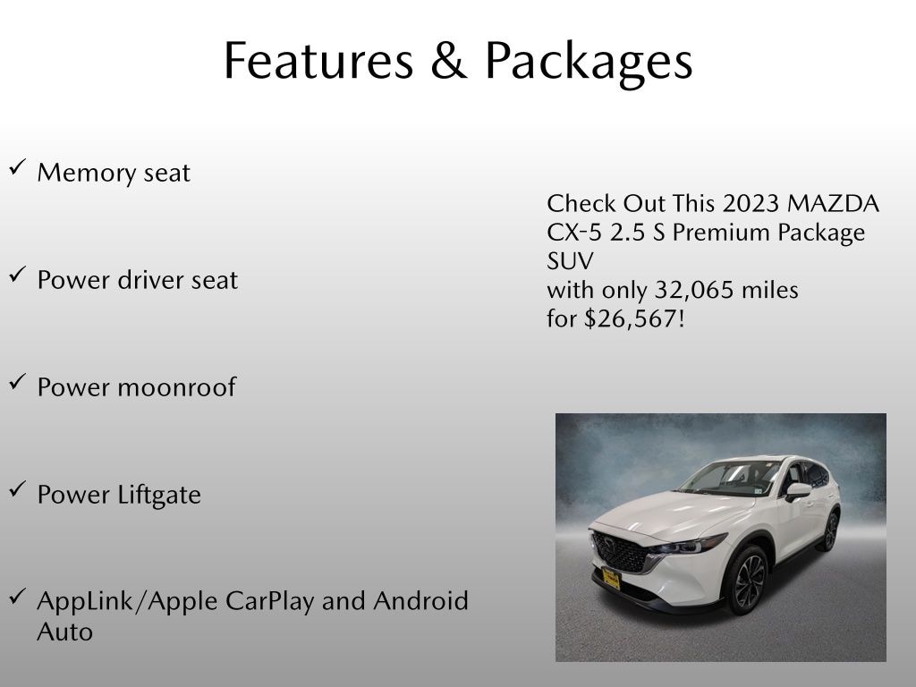 Certified 2023 Mazda CX-5 2.5 S Premium Package SUV
