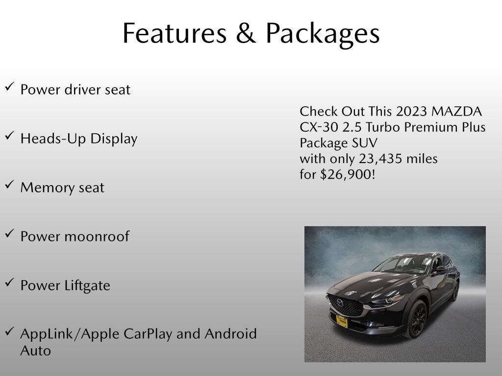 Certified 2023 Mazda CX-30 2.5 Turbo Premium Plus Package SUV