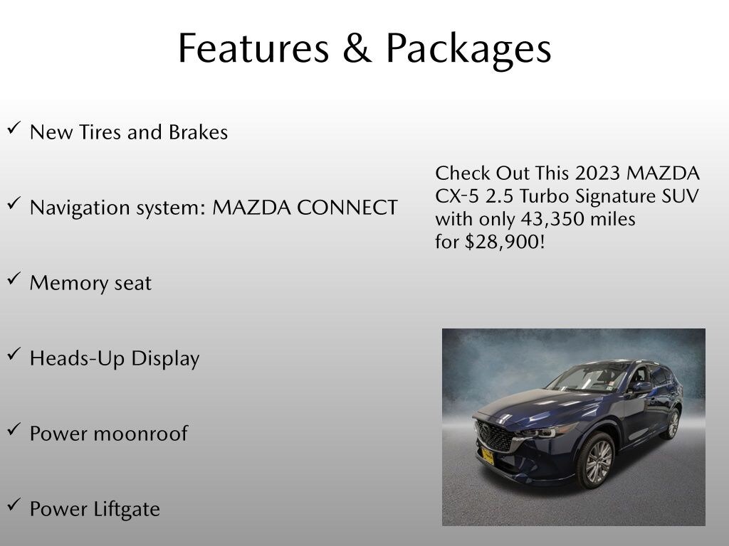 Certified 2023 Mazda CX-5 2.5 Turbo Signature SUV