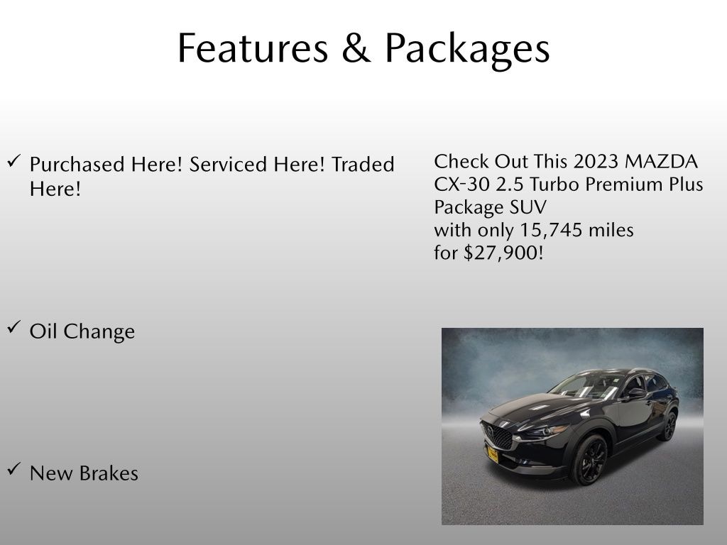 Certified 2023 Mazda CX-30 2.5 Turbo Premium Plus Package SUV
