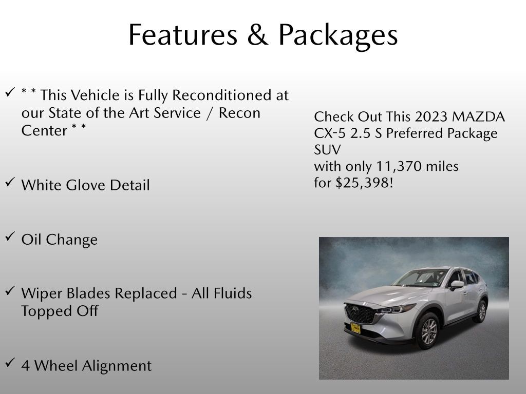 Certified 2023 Mazda CX-5 2.5 S Preferred Package SUV