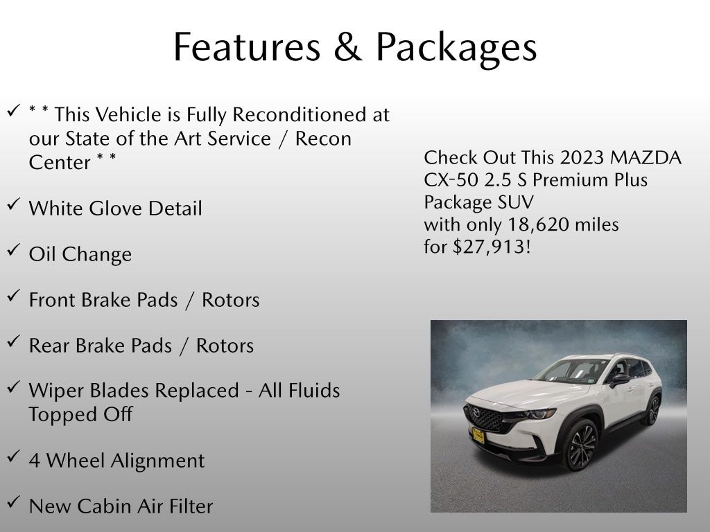 Certified 2023 Mazda CX-50 2.5 S Premium Plus Package SUV