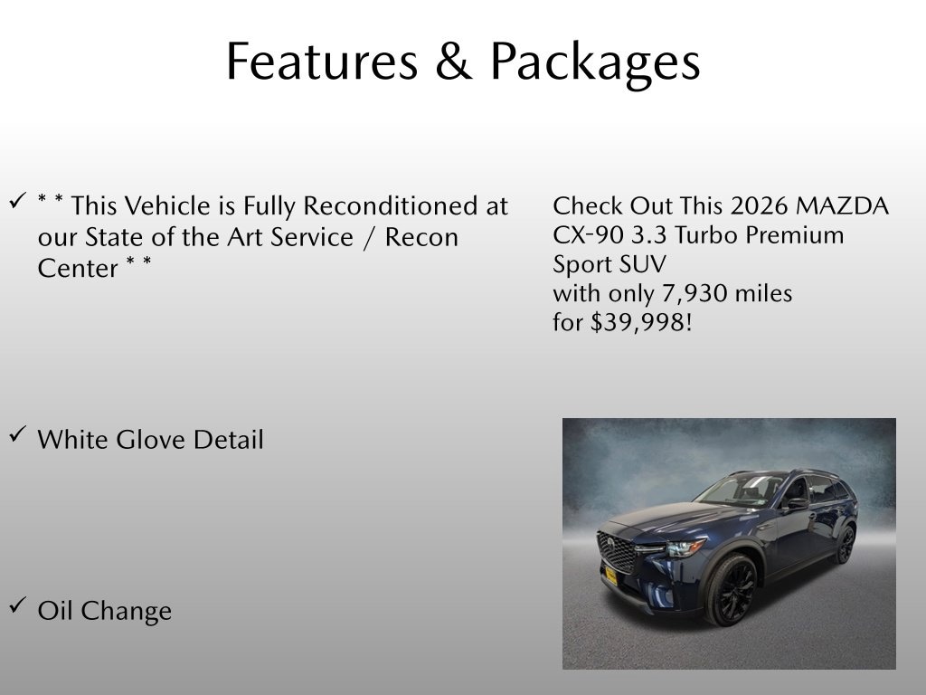 Certified 2026 Mazda CX-90 3.3 Turbo Premium Sport SUV