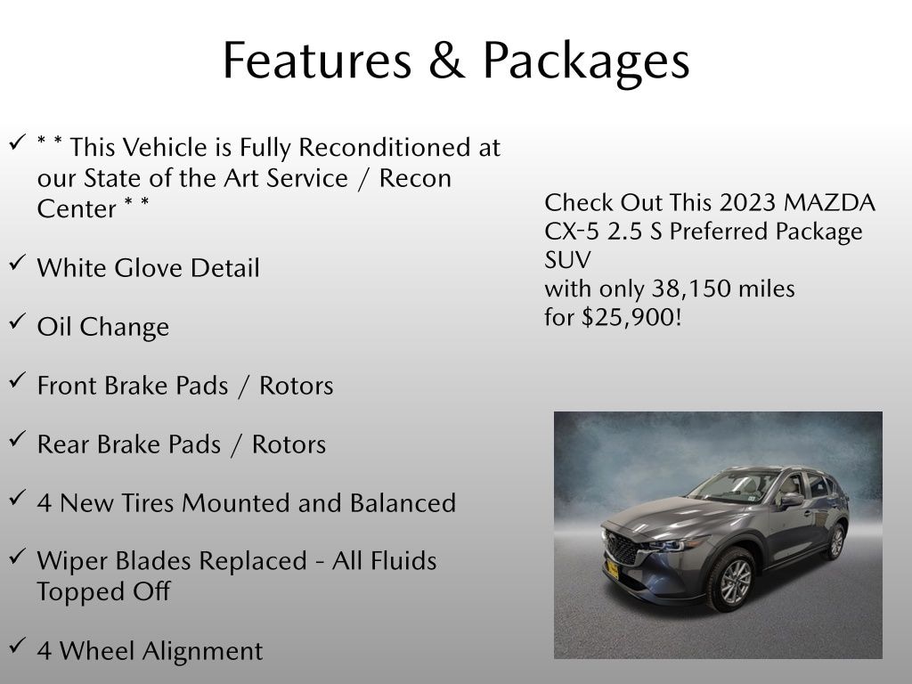 Certified 2023 Mazda CX-5 2.5 S Preferred Package SUV