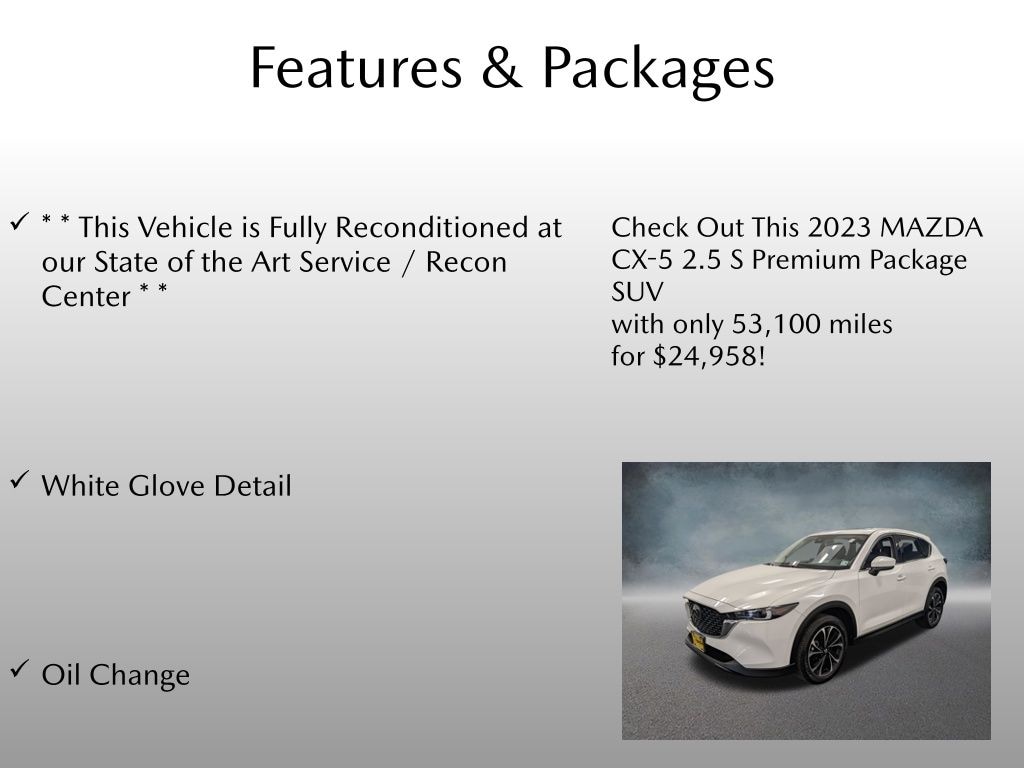 Certified 2023 Mazda CX-5 2.5 S Premium Package SUV