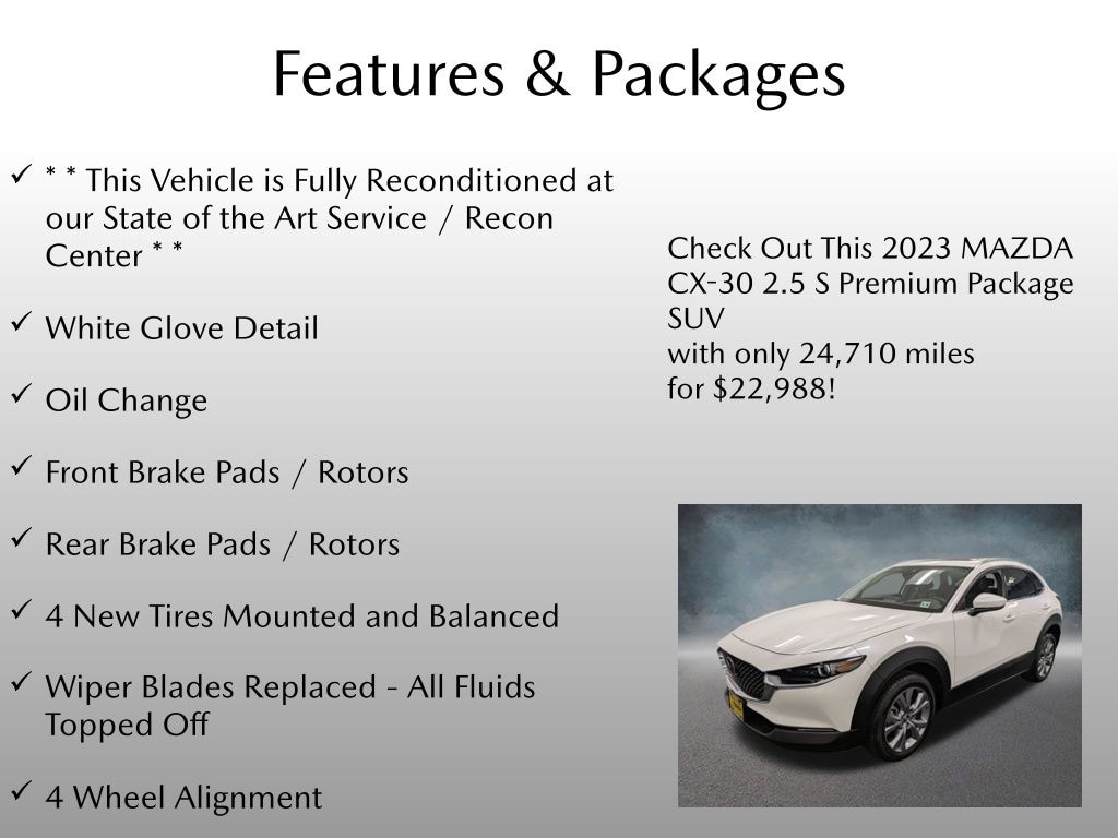 Certified 2023 Mazda CX-30 2.5 S Premium Package SUV
