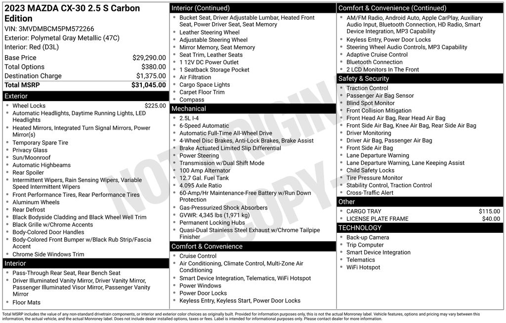 2023 Mazda CX-30 Carbon Edition - Photo 10