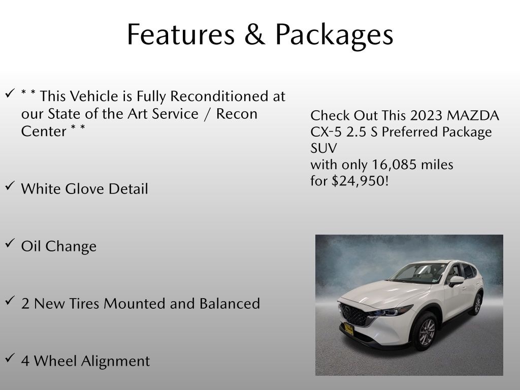 Certified 2023 Mazda CX-5 2.5 S Preferred Package SUV