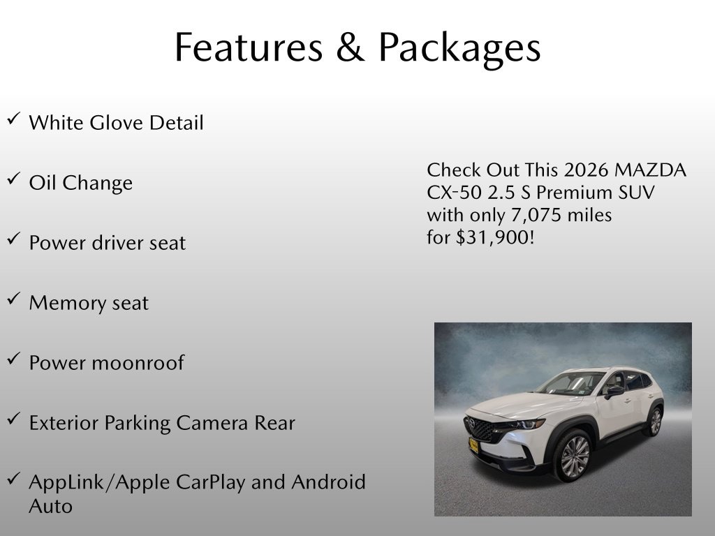 Certified 2026 Mazda CX-50 2.5 S Premium SUV