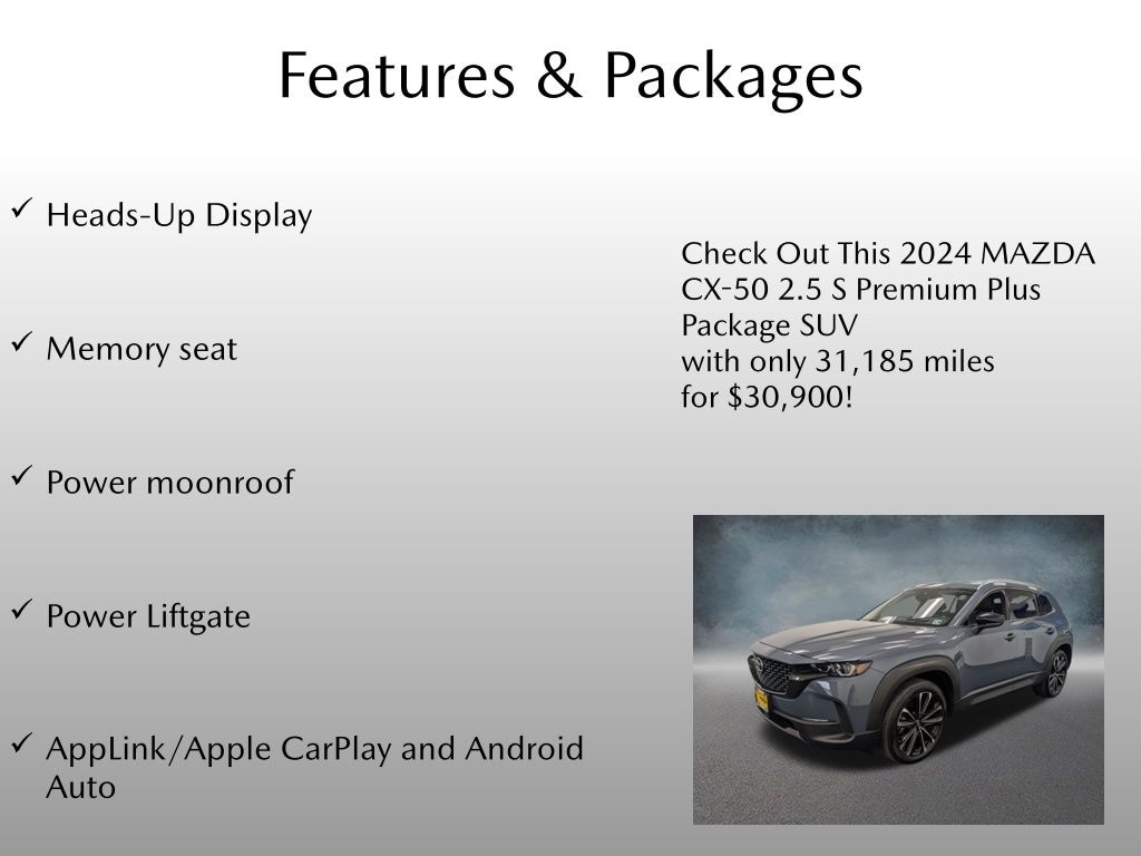 Certified 2024 Mazda CX-50 2.5 S Premium Plus Package SUV