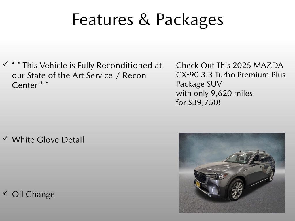 Certified 2025 Mazda CX-90 3.3 Turbo Premium Plus Package SUV