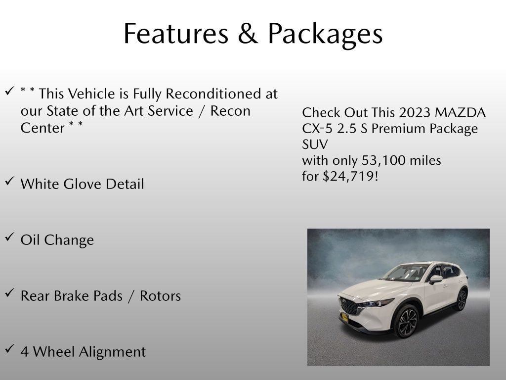 Certified 2023 Mazda CX-5 2.5 S Premium Package SUV