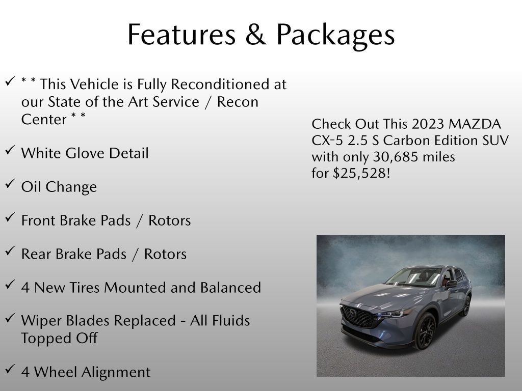 Certified 2023 Mazda CX-5 2.5 S Carbon Edition SUV