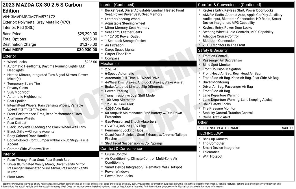 2023 Mazda CX-30 Carbon Edition - Photo 11