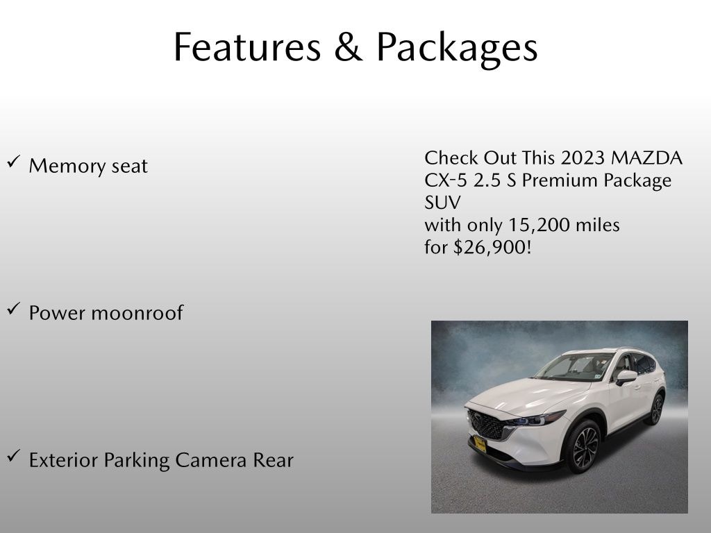 Certified 2023 Mazda CX-5 2.5 S Premium Package SUV