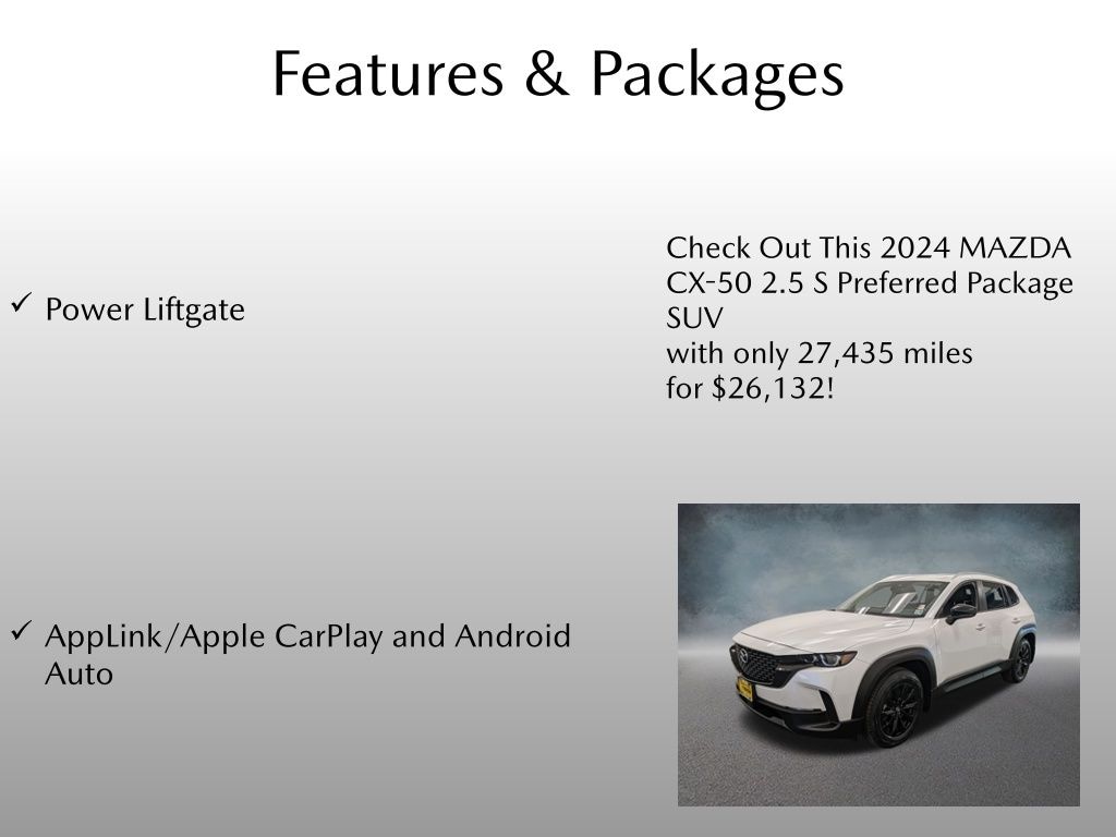 Certified 2024 Mazda CX-50 2.5 S Preferred Package SUV