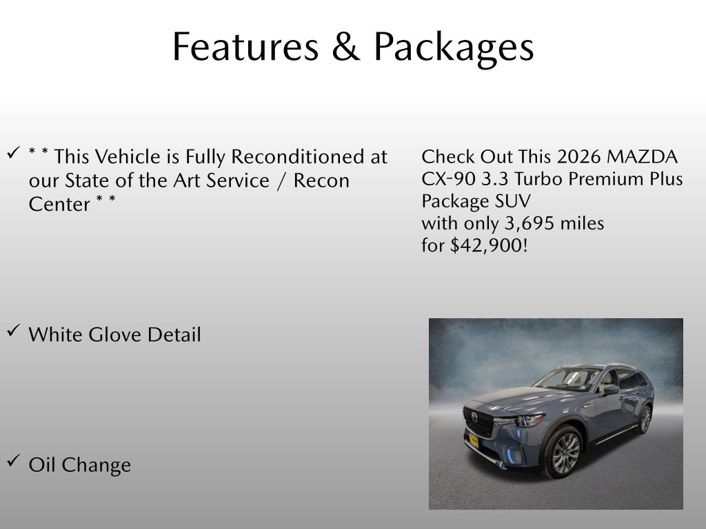 Certified 2026 Mazda CX-90 3.3 Turbo Premium Plus SUV
