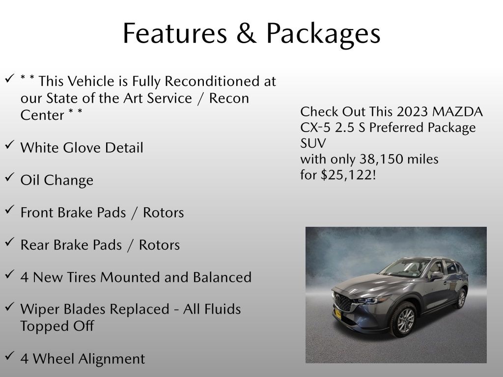 Certified 2023 Mazda CX-5 2.5 S Preferred Package SUV