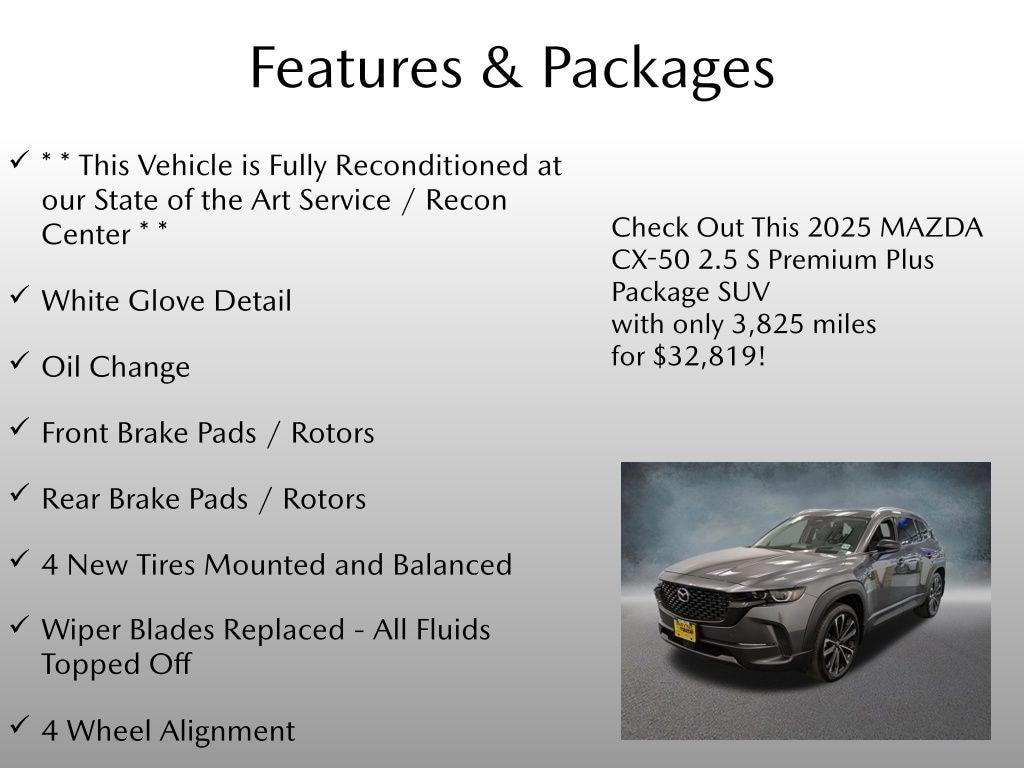 Certified 2025 Mazda CX-50 2.5 S Premium Plus Package SUV