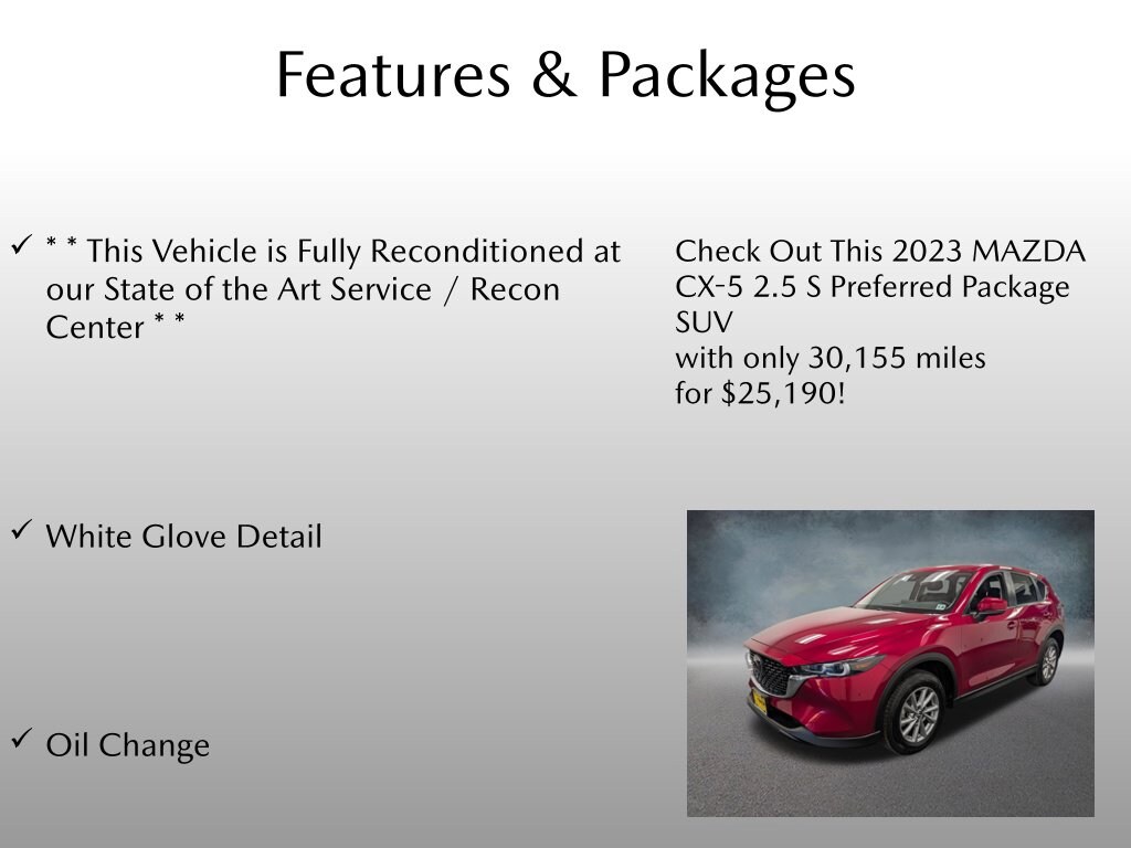 Certified 2023 Mazda CX-5 2.5 S Preferred Package SUV