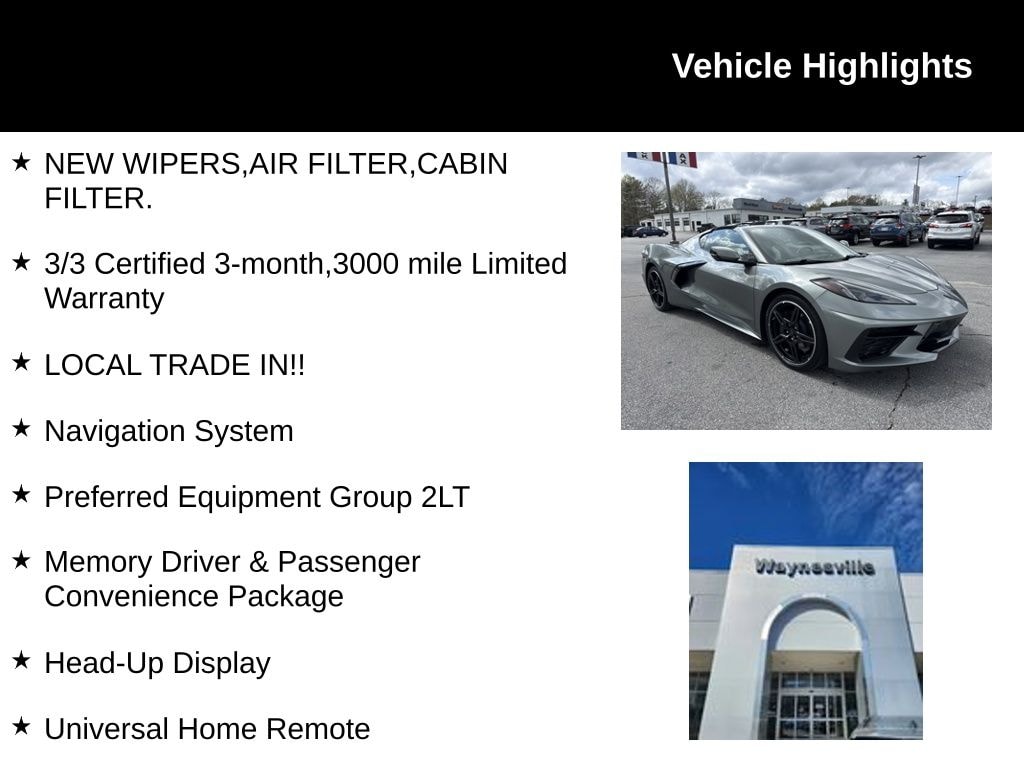 Used 2023 Chevrolet Corvette Stingray Coupe