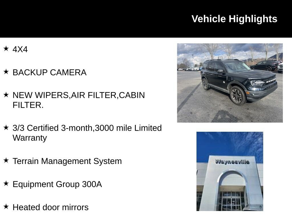 Used 2021 Ford Bronco Sport Outer Banks SUV