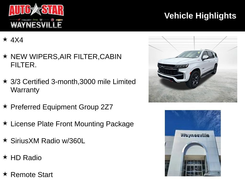 Used 2021 Chevrolet Tahoe Z71 SUV