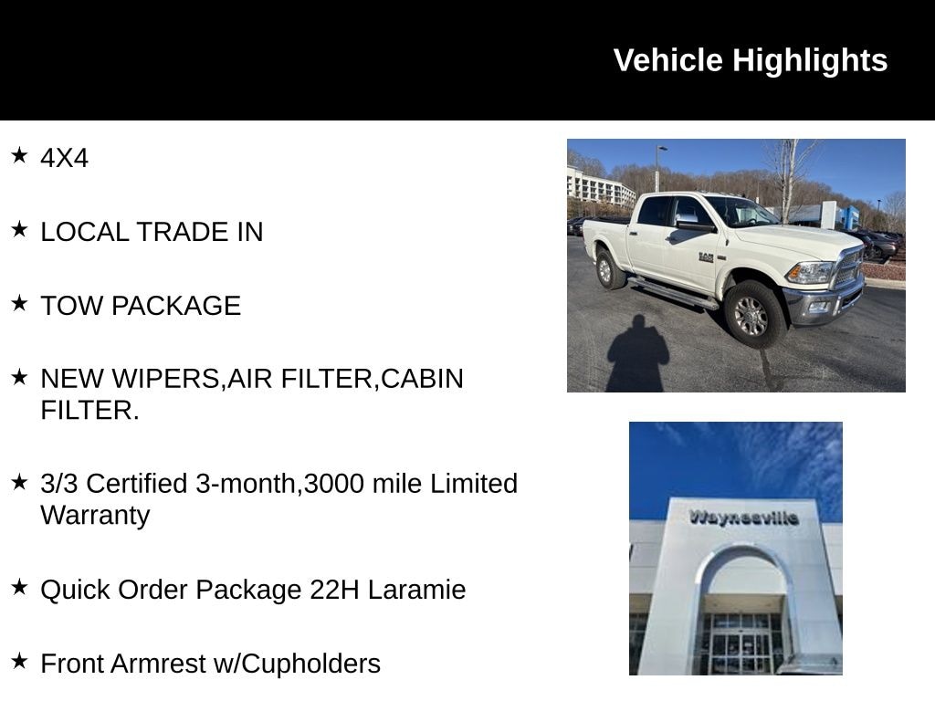Used 2017 Ram 3500 Laramie Truck