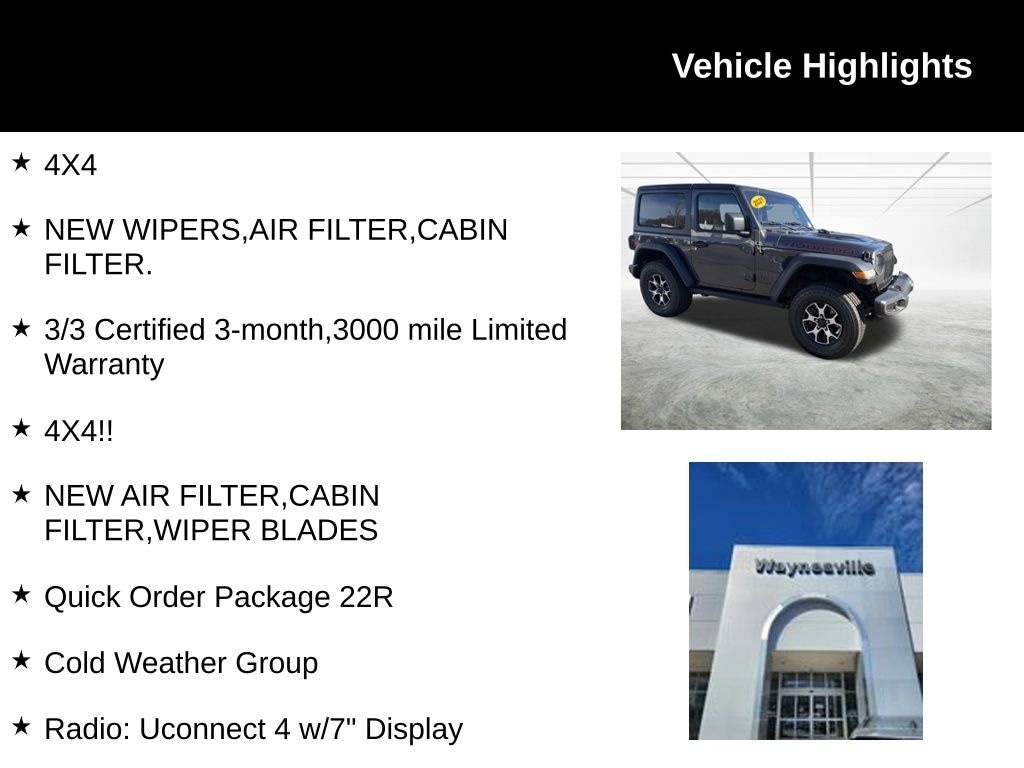 Used 2021 Jeep Wrangler Rubicon SUV