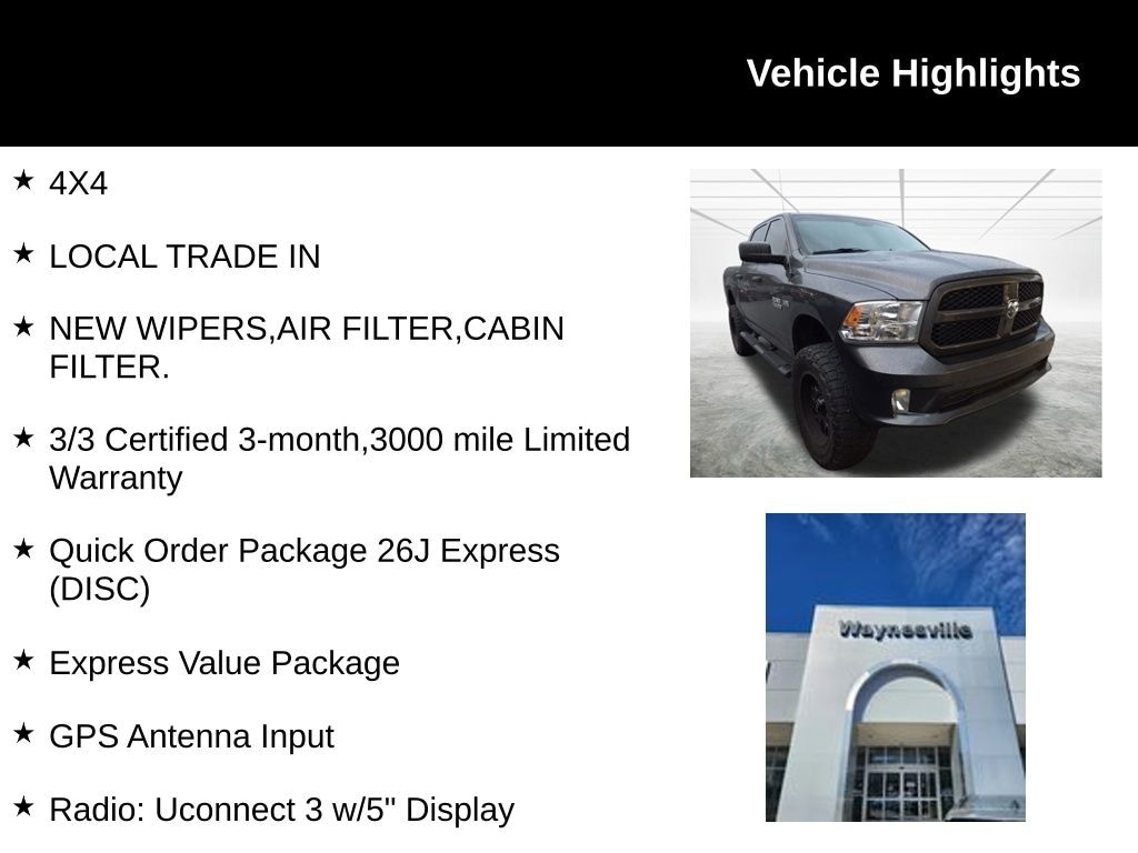 Used 2018 Ram 1500 Express Truck